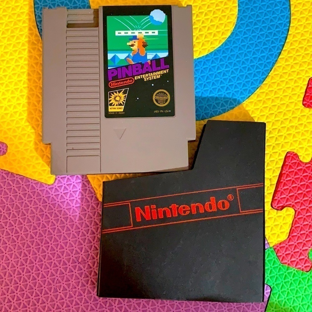 Vintage Nintendo game pinball actions series made in Japan NES PN USA